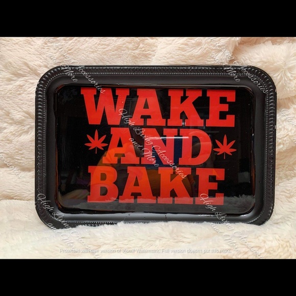 Wake Bake Decorative/Makeup/Trinket/Rolling Tray - Picture 1 of 1